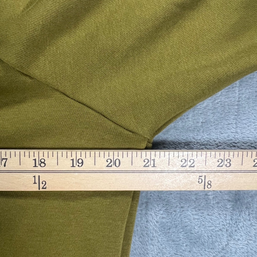 Nike Quarter Zip Hoodie Olive Green Big Logo Mens Small - Picture 6 of 8